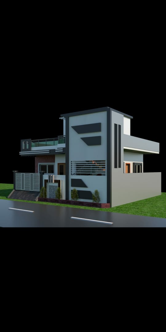 Minimalist residence flat roof